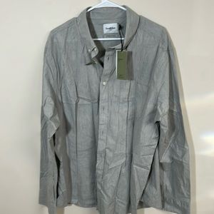 Goodfellow & Co Casual Button Down New with Tags Gray XXL